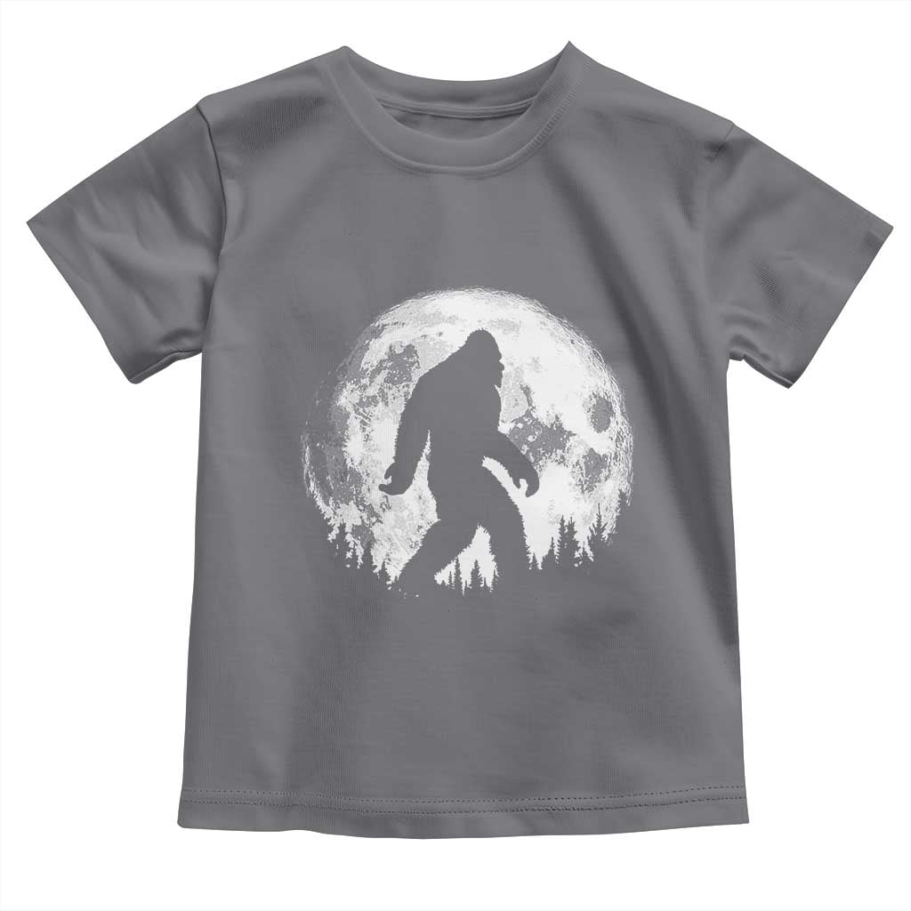 Bigfoot Night Stroll Toddler T Shirt Cool Full Moon & Trees Sasquatch - Wonder Print Shop