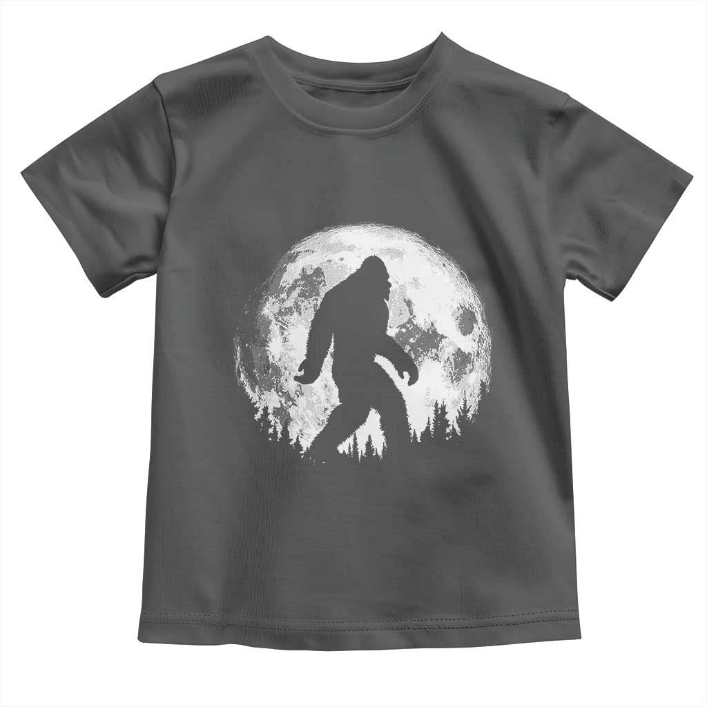Bigfoot Night Stroll Toddler T Shirt Cool Full Moon & Trees Sasquatch - Wonder Print Shop
