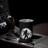 Bigfoot Night Stroll Tumbler Cup Cool Full Moon & Trees Sasquatch - Wonder Print Shop