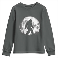 Bigfoot Night Stroll Youth Sweatshirt Cool Full Moon & Trees Sasquatch - Wonder Print Shop
