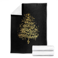 Music Christmas Tree Throw Blanket Musician Music Lover Gift - Wonder Print Shop