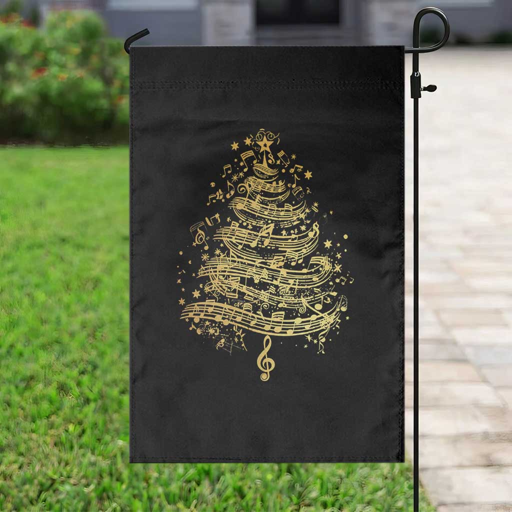 Music Christmas Tree Garden Flag Musician Music Lover Gift - Wonder Print Shop