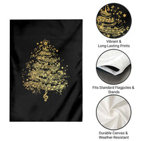 Music Christmas Tree Garden Flag Musician Music Lover Gift - Wonder Print Shop