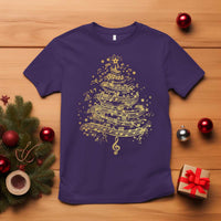 Music Christmas Tree T Shirt Musician Music Lover Gift - Wonder Print Shop