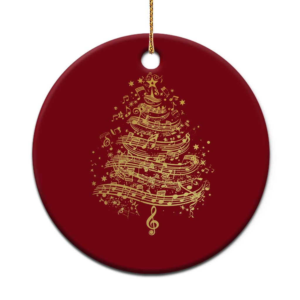 Music Christmas Tree Ceramic Ornament Musician Music Lover Gift - Wonder Print Shop