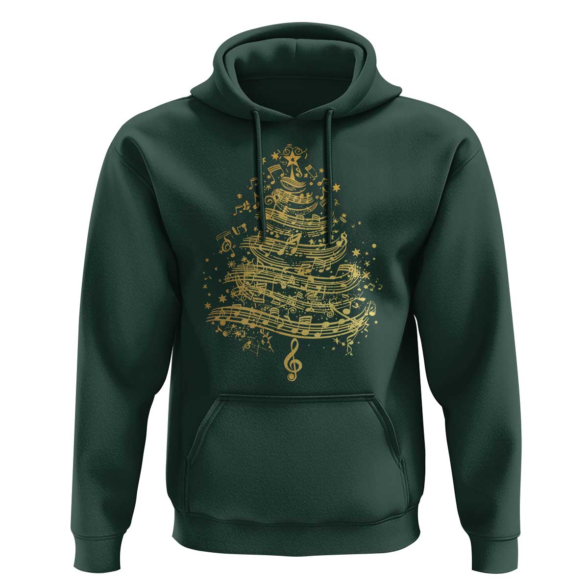 Music Christmas Tree Hoodie Musician Music Lover Gift - Wonder Print Shop