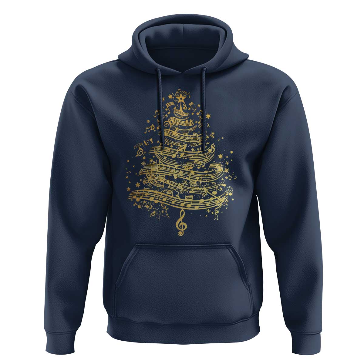 Music Christmas Tree Hoodie Musician Music Lover Gift - Wonder Print Shop