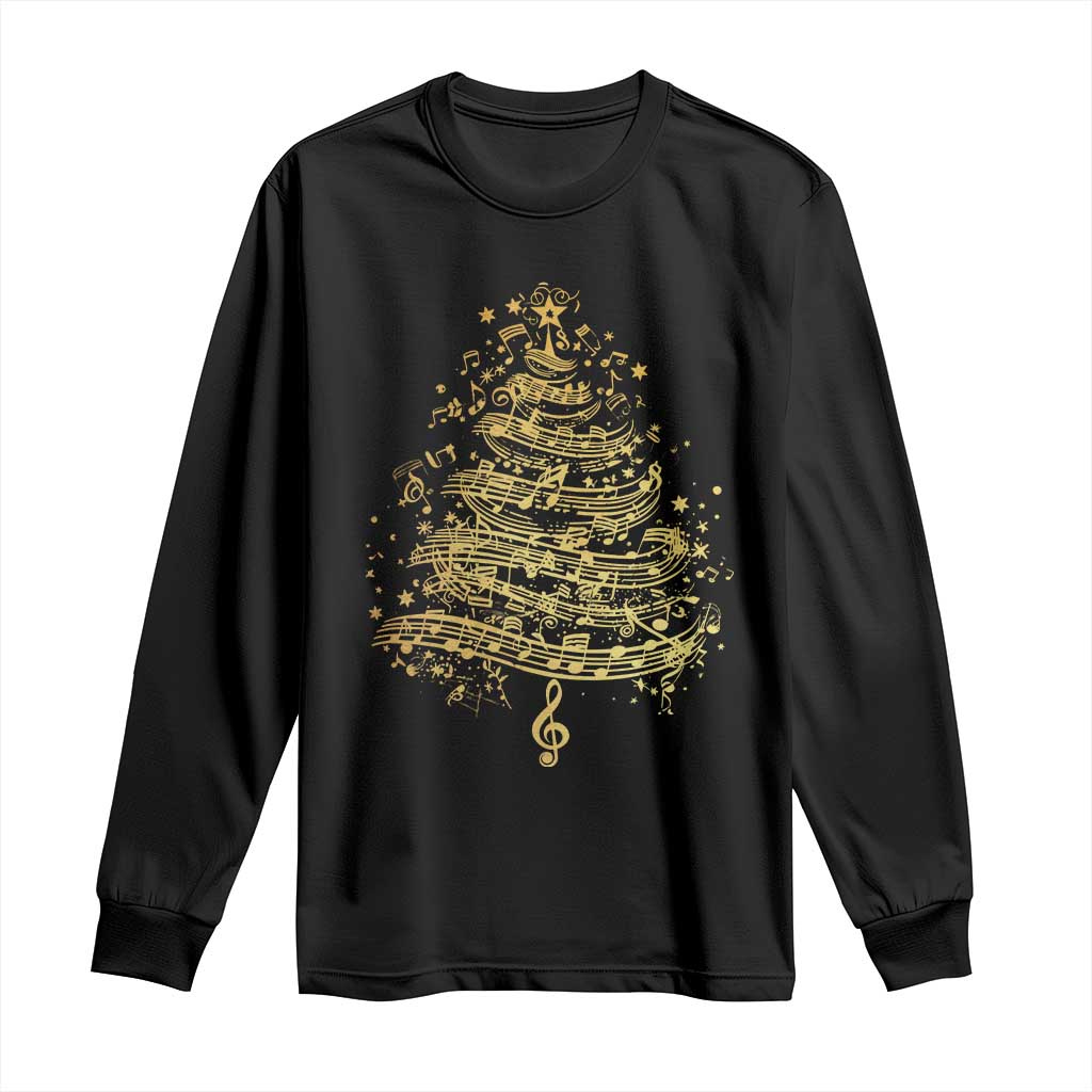 Music Christmas Tree Long Sleeve Shirt Musician Music Lover Gift - Wonder Print Shop