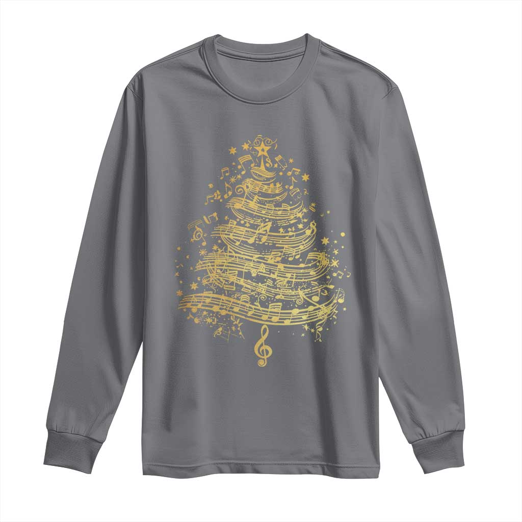 Music Christmas Tree Long Sleeve Shirt Musician Music Lover Gift - Wonder Print Shop