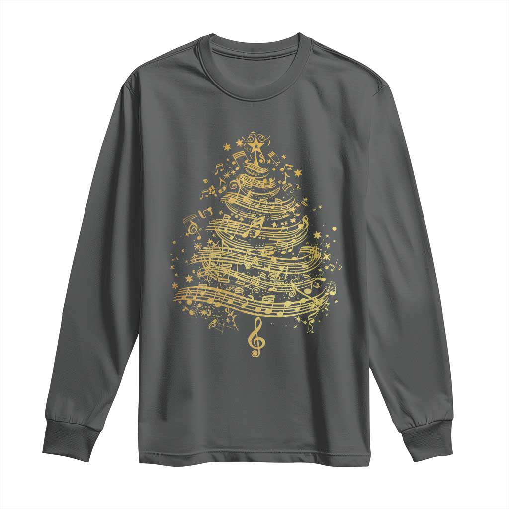 Music Christmas Tree Long Sleeve Shirt Musician Music Lover Gift - Wonder Print Shop