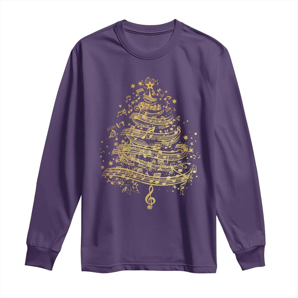 Music Christmas Tree Long Sleeve Shirt Musician Music Lover Gift - Wonder Print Shop