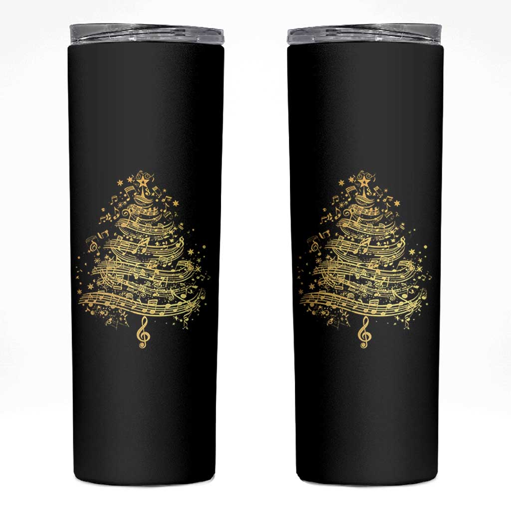 Music Christmas Tree Skinny Tumbler Musician Music Lover Gift - Wonder Print Shop