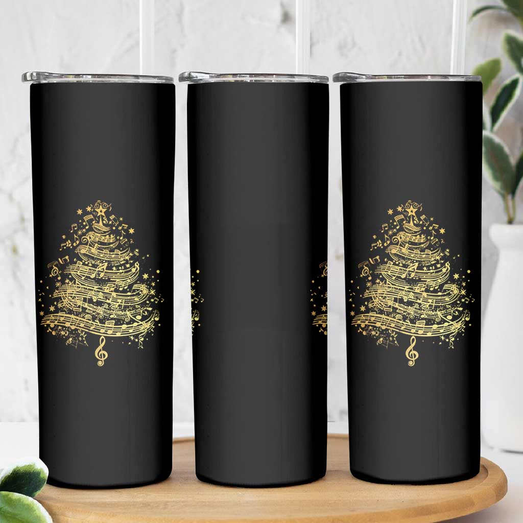 Music Christmas Tree Skinny Tumbler Musician Music Lover Gift - Wonder Print Shop