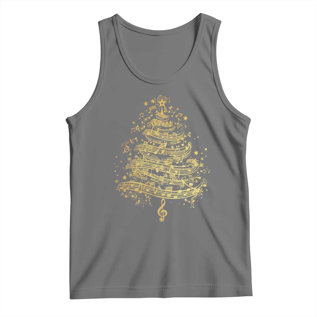 Music Christmas Tree Tank Top Musician Music Lover Gift - Wonder Print Shop