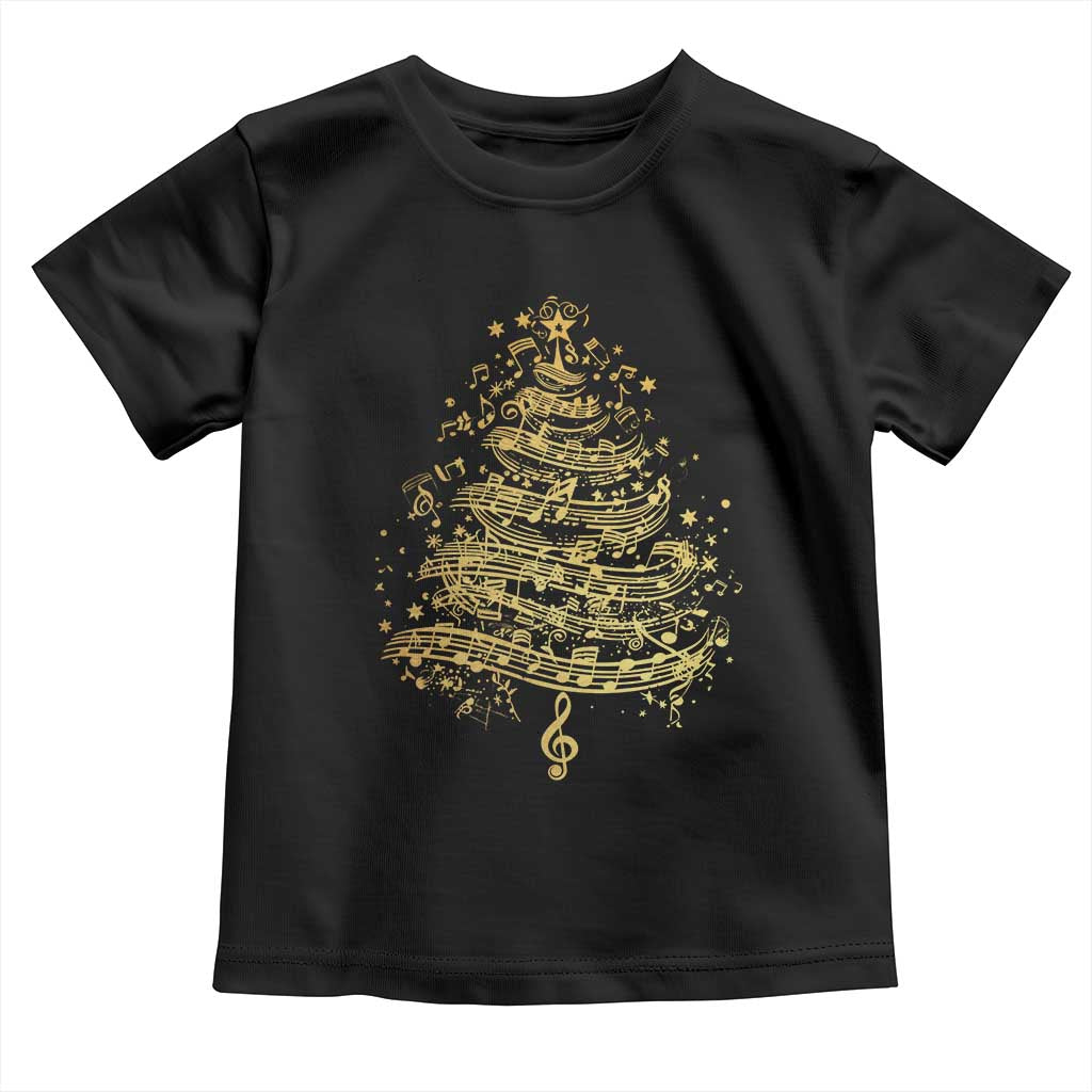 Music Christmas Tree Toddler T Shirt Musician Music Lover Gift - Wonder Print Shop