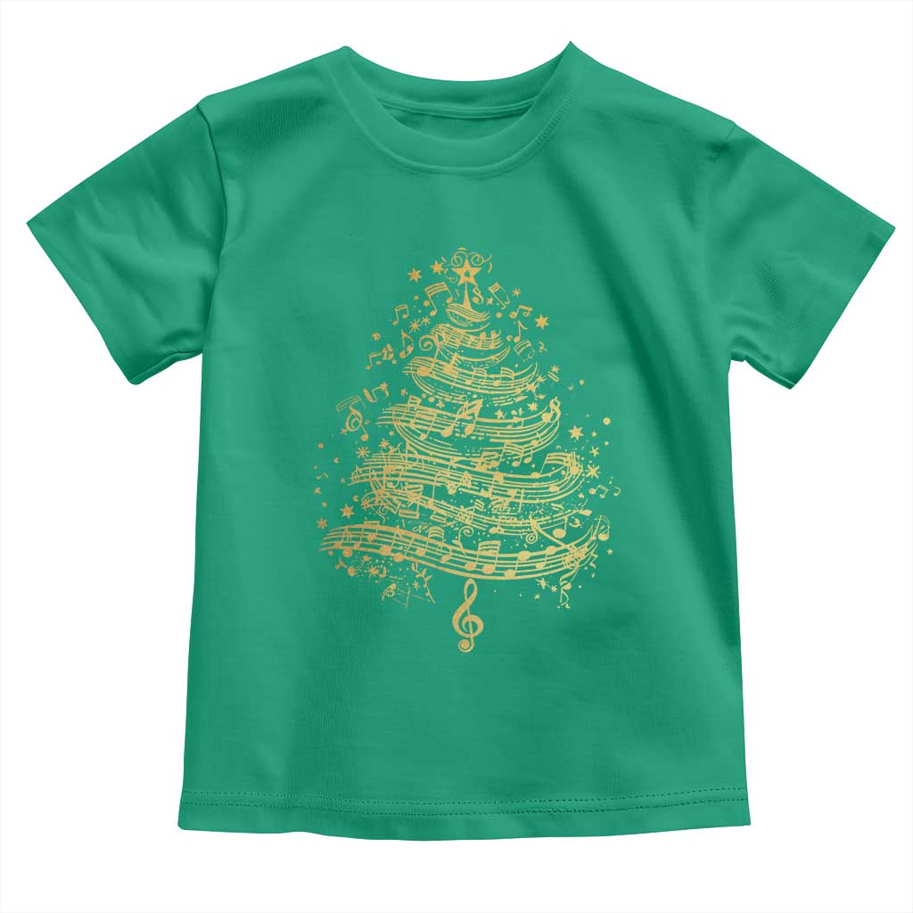 Music Christmas Tree Toddler T Shirt Musician Music Lover Gift - Wonder Print Shop