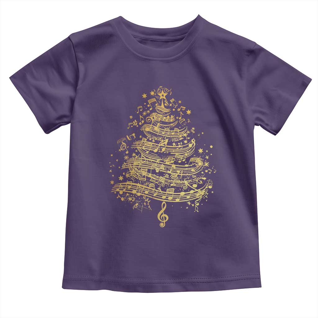 Music Christmas Tree Toddler T Shirt Musician Music Lover Gift - Wonder Print Shop