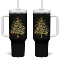 Music Christmas Tree Tumbler With Handle Musician Music Lover Gift - Wonder Print Shop