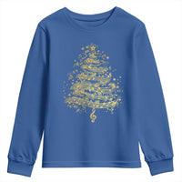 Music Christmas Tree Youth Sweatshirt Musician Music Lover Gift - Wonder Print Shop