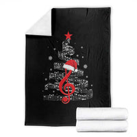 Christmas Tree Music Throw Blanket Musician Music Lover Gift - Wonder Print Shop