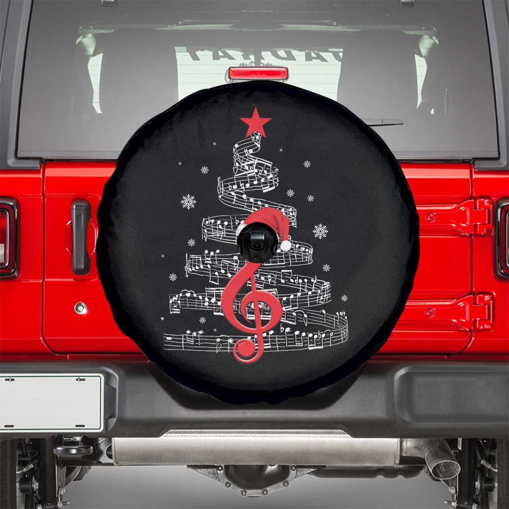 Christmas Tree Music Spare Tire Cover Musician Music Lover Gift - Wonder Print Shop