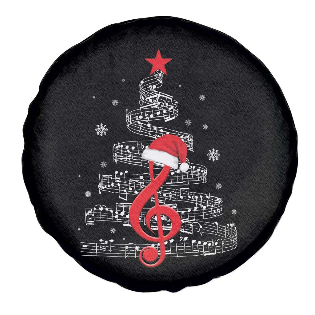 Christmas Tree Music Spare Tire Cover Musician Music Lover Gift - Wonder Print Shop
