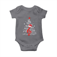 Christmas Tree Music Baby Onesie Musician Music Lover Gift - Wonder Print Shop