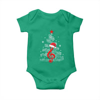 Christmas Tree Music Baby Onesie Musician Music Lover Gift - Wonder Print Shop