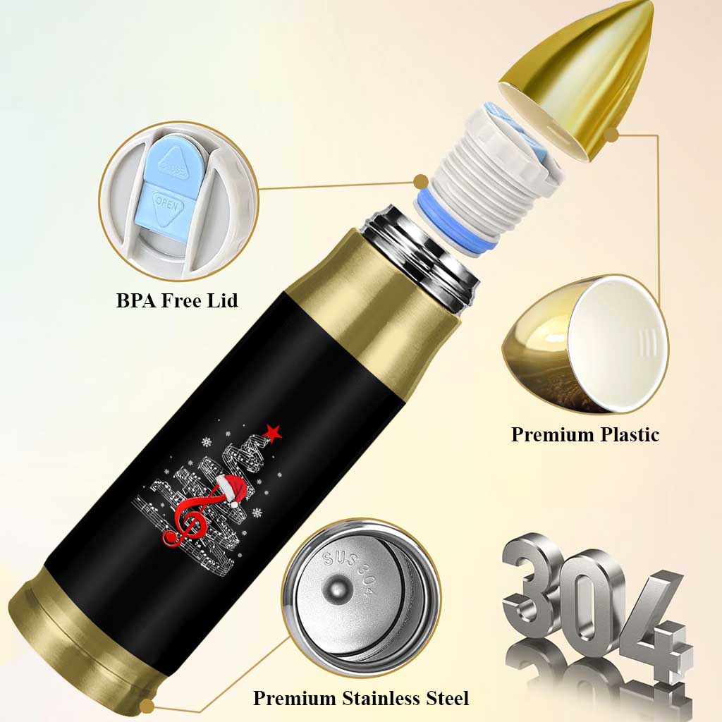 Christmas Tree Music Bullet Tumbler Musician Music Lover Gift - Wonder Print Shop