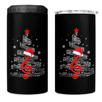 Christmas Tree Music 4 in 1 Can Cooler Tumbler Musician Music Lover Gift - Wonder Print Shop