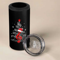 Christmas Tree Music 4 in 1 Can Cooler Tumbler Musician Music Lover Gift - Wonder Print Shop