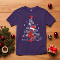 Christmas Tree Music T Shirt Musician Music Lover Gift - Wonder Print Shop