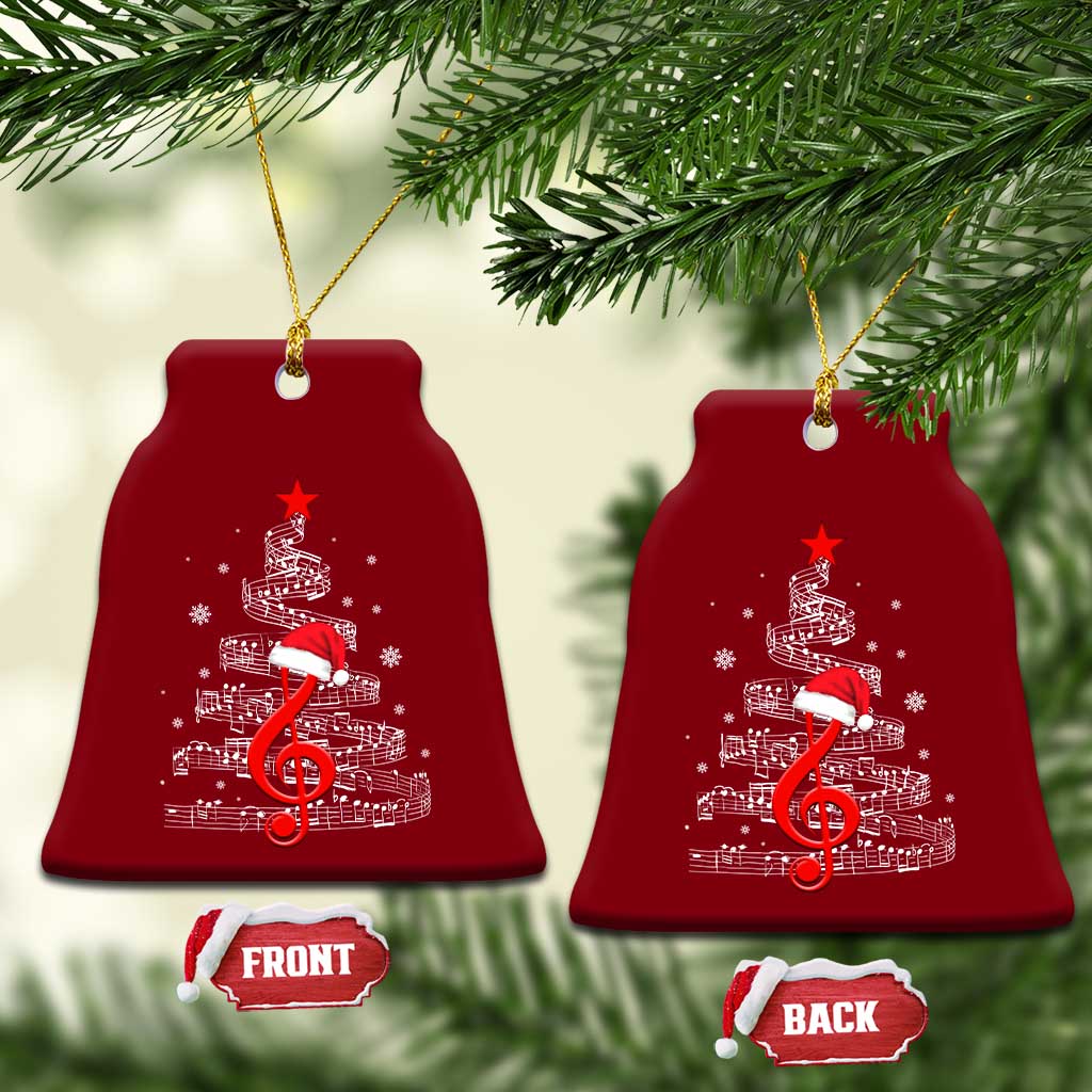 Christmas Tree Music Ceramic Ornament Musician Music Lover Gift - Wonder Print Shop