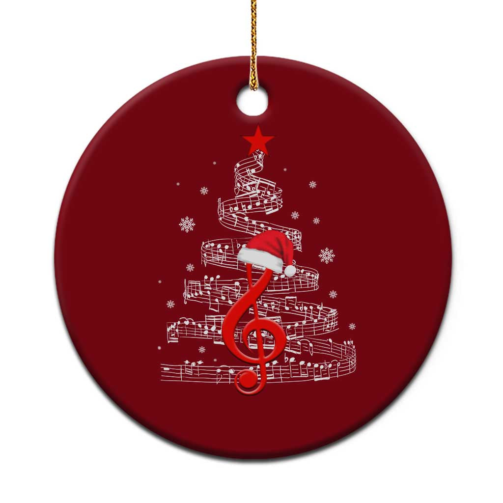 Christmas Tree Music Ceramic Ornament Musician Music Lover Gift - Wonder Print Shop