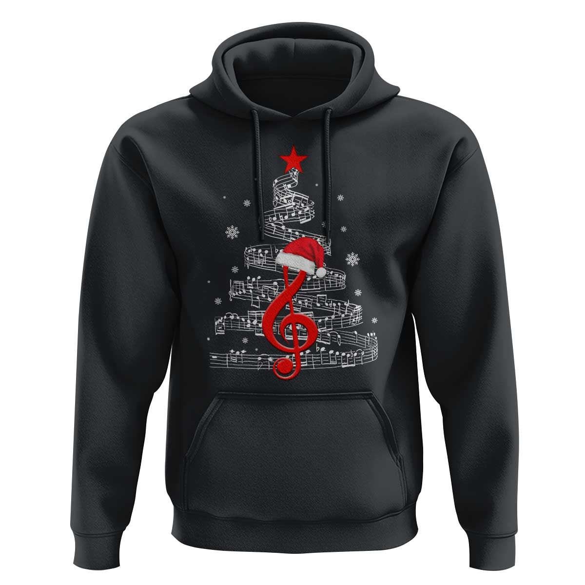 Christmas Tree Music Hoodie Musician Music Lover Gift - Wonder Print Shop