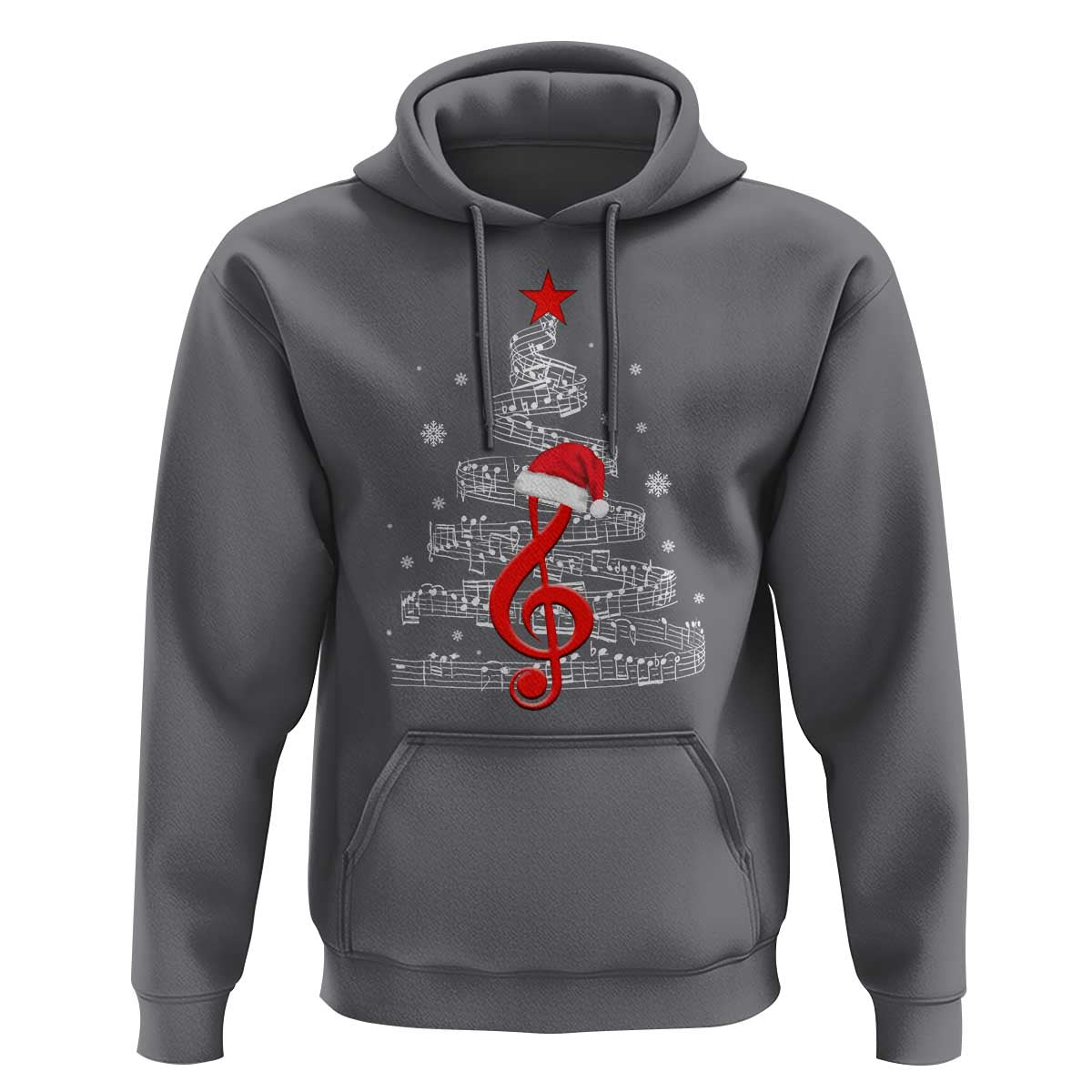 Christmas Tree Music Hoodie Musician Music Lover Gift - Wonder Print Shop