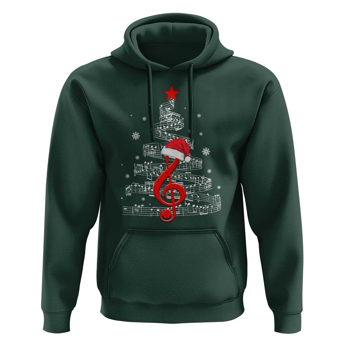 Christmas Tree Music Hoodie Musician Music Lover Gift - Wonder Print Shop