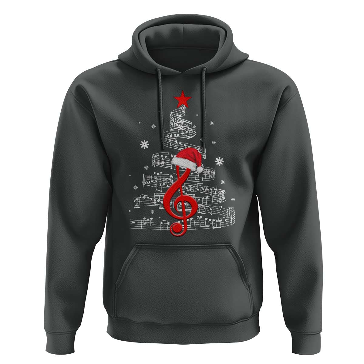 Christmas Tree Music Hoodie Musician Music Lover Gift - Wonder Print Shop