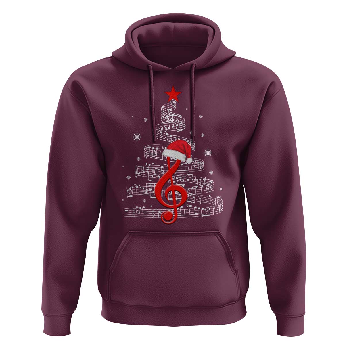 Christmas Tree Music Hoodie Musician Music Lover Gift - Wonder Print Shop