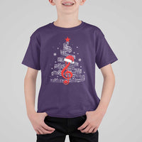 Christmas Tree Music T Shirt For Kid Musician Music Lover Gift - Wonder Print Shop