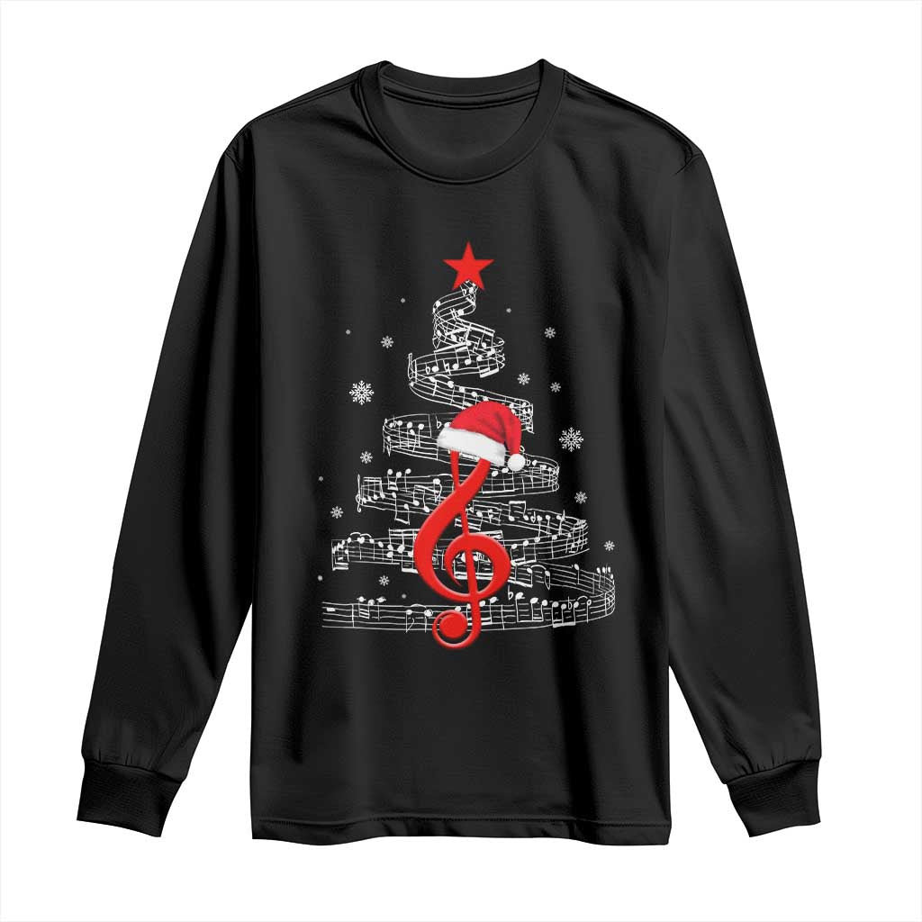 Christmas Tree Music Long Sleeve Shirt Musician Music Lover Gift - Wonder Print Shop