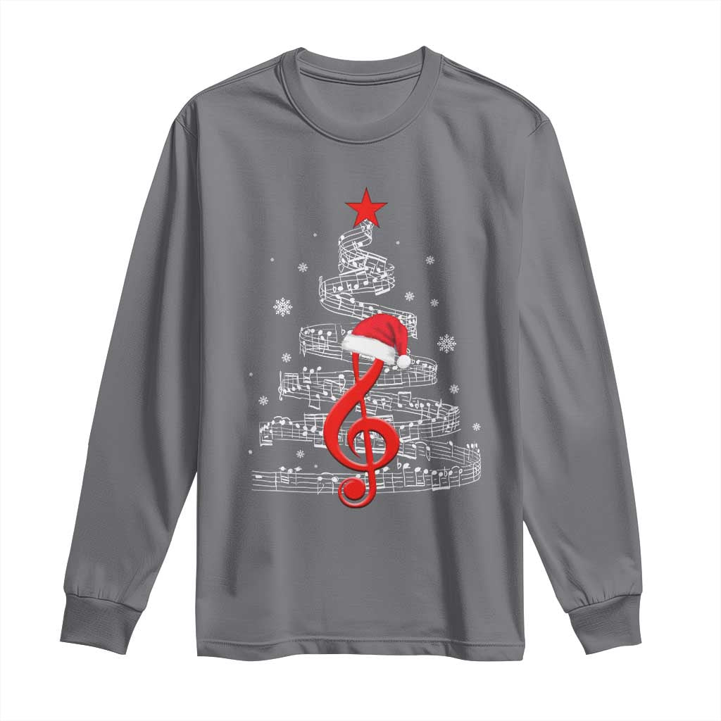 Christmas Tree Music Long Sleeve Shirt Musician Music Lover Gift - Wonder Print Shop