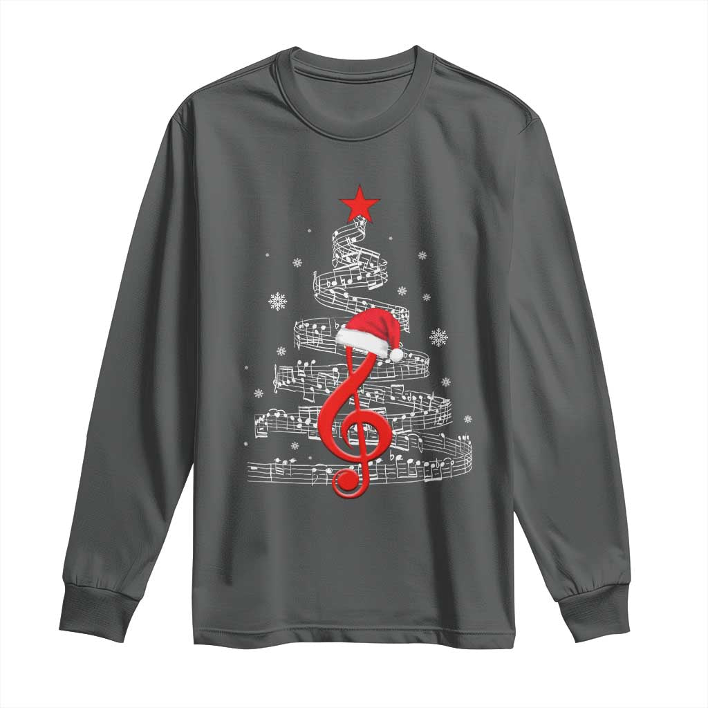Christmas Tree Music Long Sleeve Shirt Musician Music Lover Gift - Wonder Print Shop