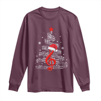 Christmas Tree Music Long Sleeve Shirt Musician Music Lover Gift - Wonder Print Shop