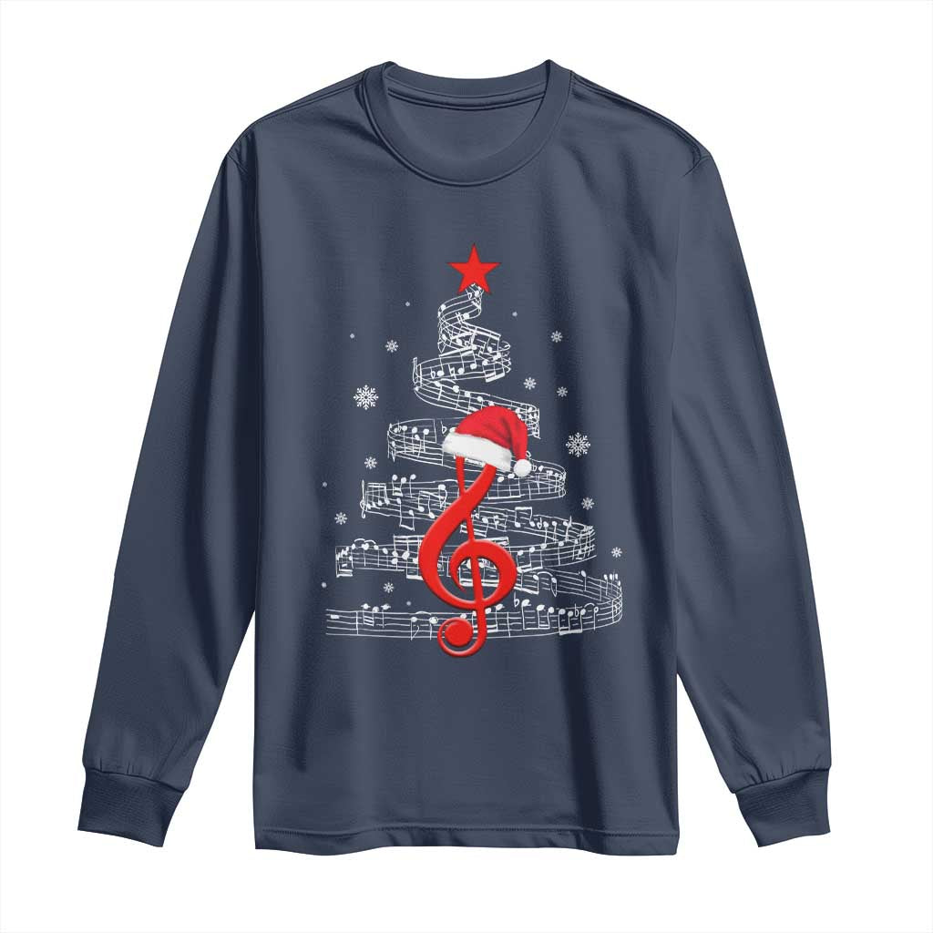 Christmas Tree Music Long Sleeve Shirt Musician Music Lover Gift - Wonder Print Shop