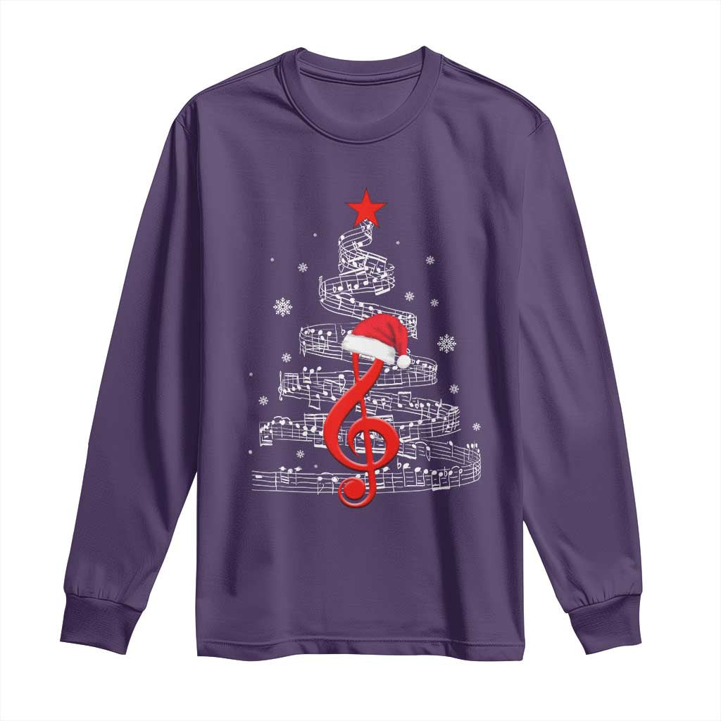 Christmas Tree Music Long Sleeve Shirt Musician Music Lover Gift - Wonder Print Shop