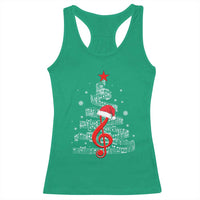 Christmas Tree Music Racerback Tank Top Musician Music Lover Gift - Wonder Print Shop