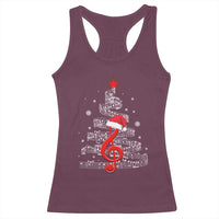 Christmas Tree Music Racerback Tank Top Musician Music Lover Gift - Wonder Print Shop