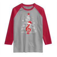 Christmas Tree Music Raglan Shirt Musician Music Lover Gift - Wonder Print Shop