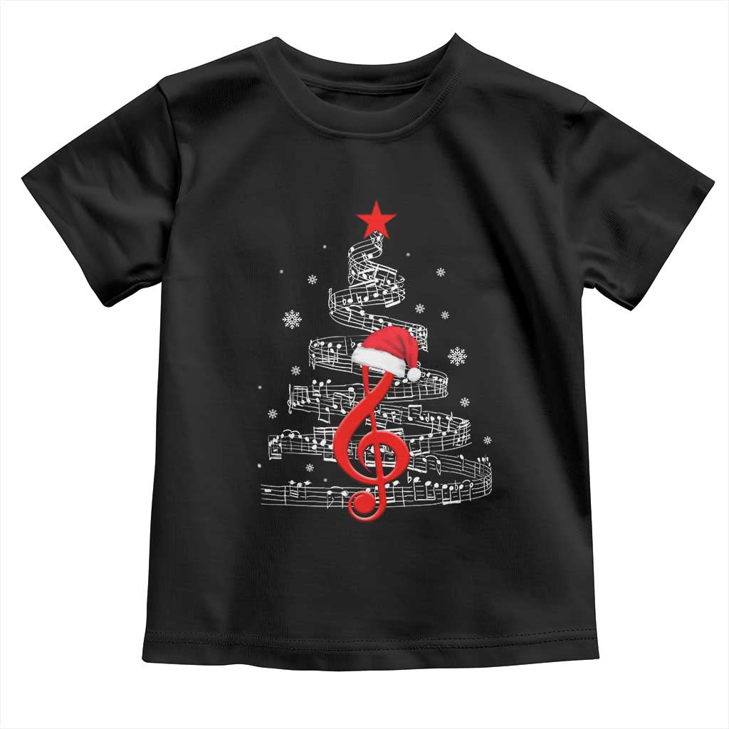 Christmas Tree Music Toddler T Shirt Musician Music Lover Gift - Wonder Print Shop